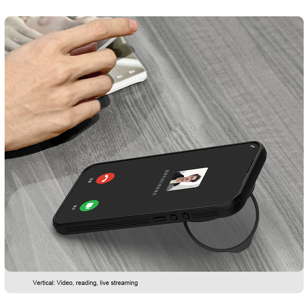 Nillkin Cho Xiaomi 17 Ultra Camshield ProP PC Từ Tính TPU Chống Sốc Chống Rơi Bảo Vệ Ống Kính Máy Ảnh Chân Đế Cứng Ốp lưng Ca