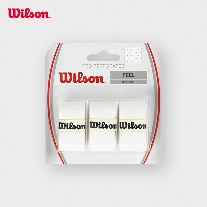Wilson Pro Overgrip Perforated Quấn Cán Vợt Tennis White WRZ4005WH