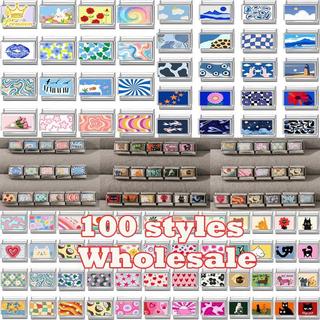 Wholesale Colorful Eyes Hand Flower Cat Italian Charms Fit 9mm Stainless Steel Women Fashion Bracelet DIY Jewelry Gift