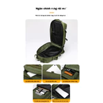 🏕️ Ba Lô Chiến Thuật 50L Vải Oxford | Kháng Mài Chống Thấm, Nhiều Ngăn Chia Lưu, Dùng 3 Dạng (Đôi Vai/Đơn Vai/Chịu Tay), Dành Cho Leo Núi, Cắm Trại & Câu Cá — ảnh 3