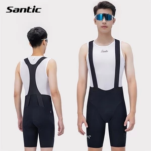 5184H - Quần Đạp Xe SANTIC Nam Black, Hỗ Trợ Đạp Đường Dài, Đệm Bỉm 100kg/m3, Thoải Mái 5h Liên Tục