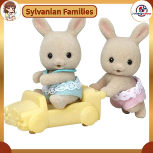 Sylvanian Families Doll 【Milk Rabbit Twin】 U-88 ST Mark Certified for Ages 3 and Up Toy Dollhouse by Epoch