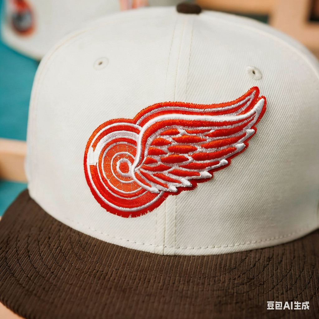 MỚI ERA 9FIFTY NHL DETROIT WINGS MÀU ĐỎ KHÔNG GỐC 1926 HAI TONE / CAM UV-Snapback CAP 6UDJ Q1LP