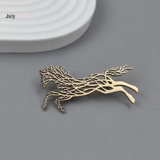 Trang sức nam vintage từ thép không gỉ thiết kế ngựa thổ cẩm, phù hợp làm phụ kiện cho quần áo