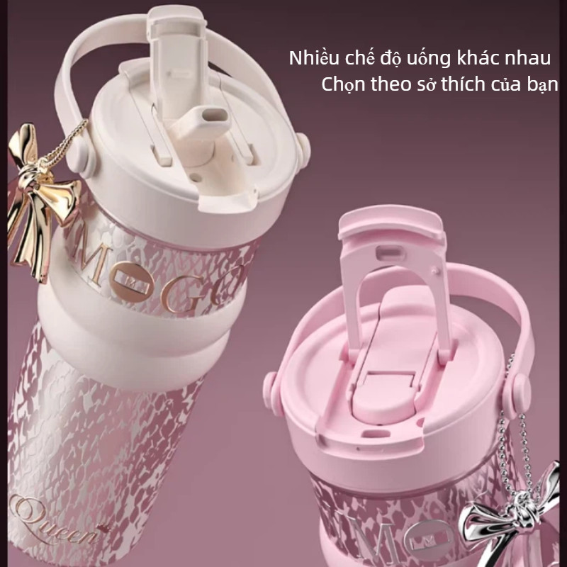 Cốc Giữ Nhiệt Dung Tích Lớn 710ml, Chất Liệu Inox 316 An Toàn,Tặng Kèm Ống Hút Và Dây Mang Tiện Lợi
