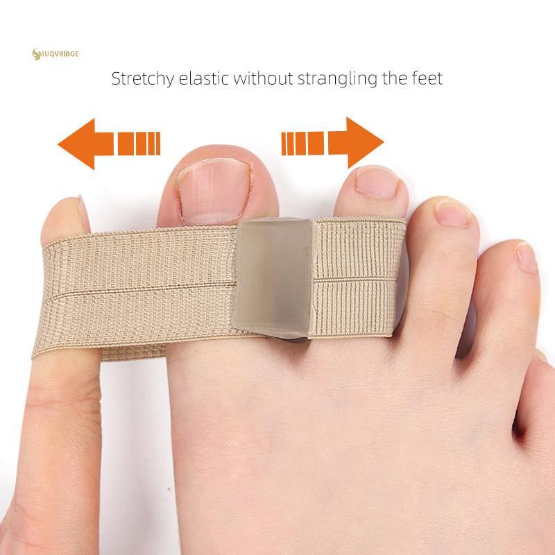 MUQV 1 Dụng cụ chăm sóc bàn chân Dụng cụ tách ngón chân silicon Bunion Hallux Valgus Corrector Thumb Finger Correction Máy duỗi n