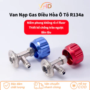 Bộ Cặp Van Nạp Gas Ô Tô Chuyên Dụng - Van Cao/Hạ Áp Điều Hòa Xe Hơi, Đầu Nối Nhanh R134a