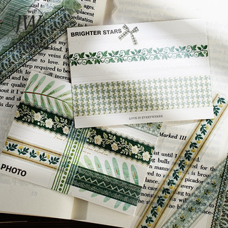 JIANWU Handmade Ren Bộ Sưu Tập Series Vintage Ren Hoa Phong Cảnh Chất Liệu Cắt Dán PET Nhãn Dán Sáng Tạo Tạp Chí Văn Phòng Phẩm