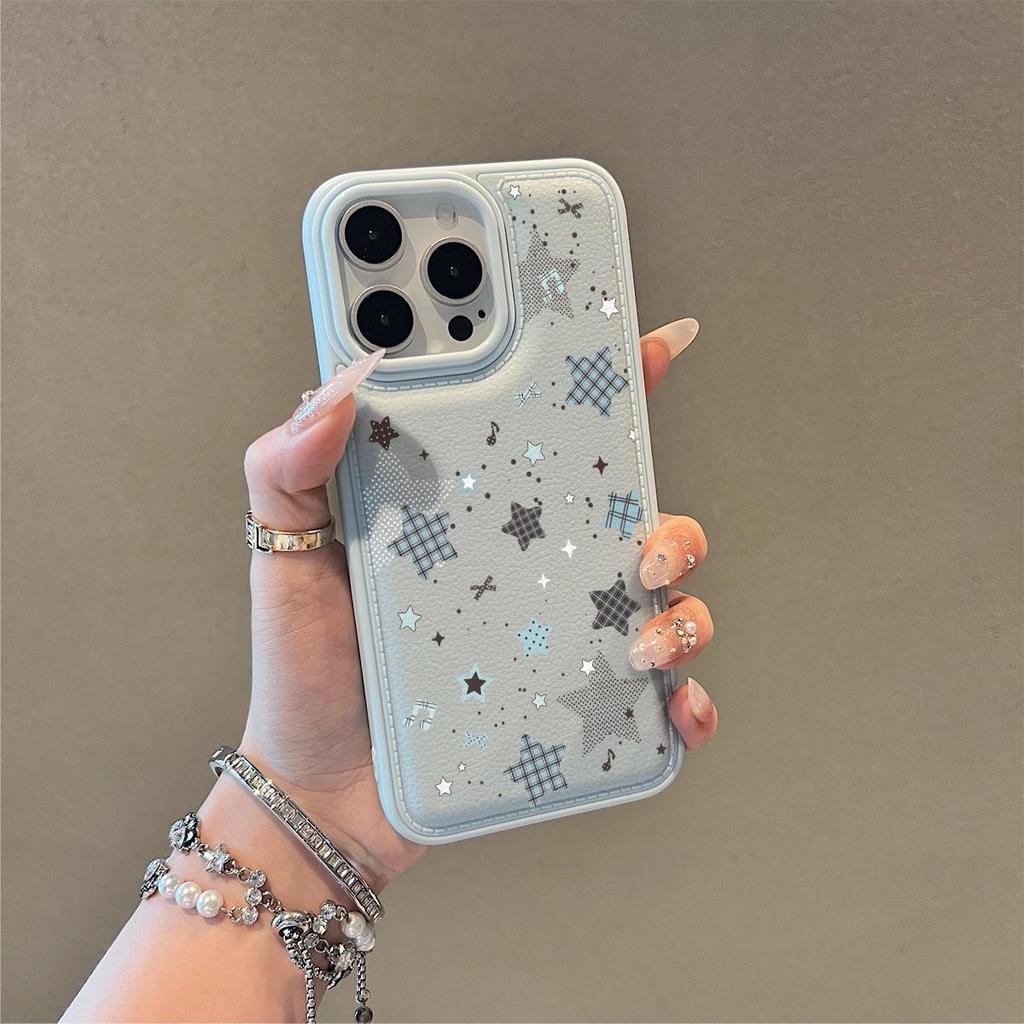 Màu xanh kiểm tra sao cho 17 16pro trường hợp iPhone 15 trống bọc trường hợp 14 13pro11 mới
