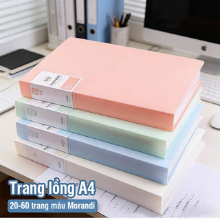 File lá đựng tài liệu A4 cao cấp 30/60 lá, chất liệu PP chống nước chống bám bẩn, nhiều ngăn tiện lợi cho văn phòng