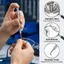 FUHUIOT 500 Chiếc Bộ Dụng Cụ Sửa Chữa Kính, Vỏ Chống Trơn Trượt Hỗ Trợ Mũi Kính Mắt Khung Bảo Trì, Nhíp Sáng Tạo Kim Loại Di Động Kính Mát Tua Vít Các Loại Quang