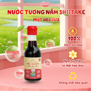 [MUA 1 TẶNG 1] Nước Tương Nấm ShiiTake Mật Hoa Dừa MAMACOOK - Hỗ Trợ Ăn Dặm Cho Bé - 60ml/Chai