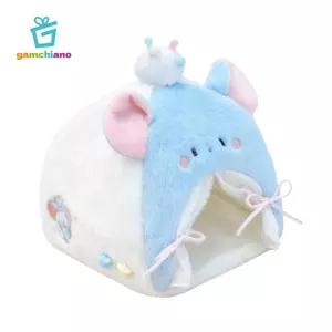 Lều ngủ nhà búp bê gamchiano Nhỏ gọn, Lều thu nhỏ trang trí, Phụ kiện nội thất Giường ngủ hình sang trọng cho bé gái Bé trai Bộ sưu tập