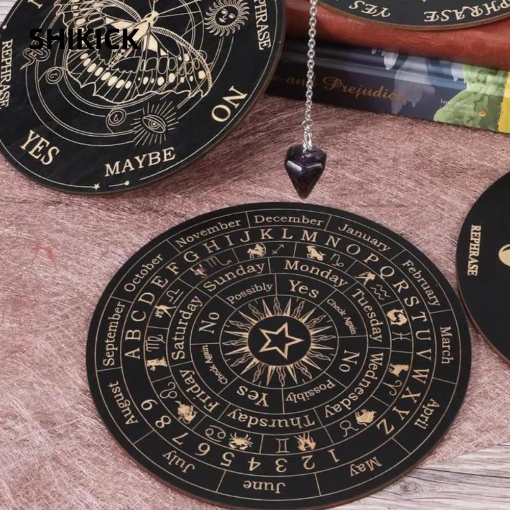 Bảng con lắc ngôi sao SHIKICK, Tấm quyết định Phù thủy Altar Cung cấp Bảng bói toán Dowsing, Bảng tin thiền ma thuật siêu hình chất lượng cao