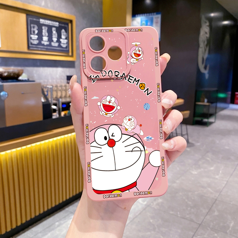 Tương thích với OPPO A3X A5X A5i A3 A5 Pro A80 A60 A20 A38 Smile Doremon Vỏ bảo vệ ống kính