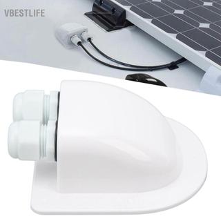 VBESTLIFE Aramox Năng Lượng Mặt Trời Cáp Đôi Đầu Vào Tuyến Hộp 6mm 8mm Cổng kết nối Vỏ IP68 cho RV Mái Thuyền Du Thuyền (Đen)