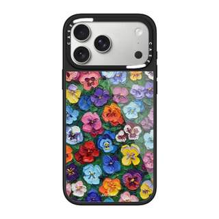 CASECASE X Pansy Garden Case Chống Trầy Xước Từ Hút Kính Dành Cho IPhone 17 Air 16 15 14 Pro Max Plus Ốp Lưng Cứng Có Hộp Khắc logo