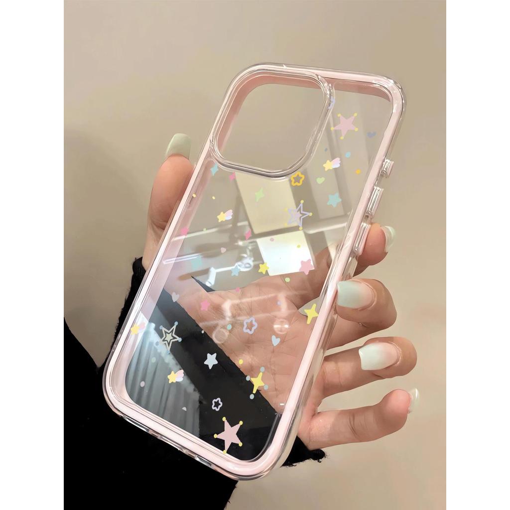 Graffiti đầy màu sắc sao 3 trong 1 cho 17 16ProMax trường hợp điện thoại 15pro 14plus