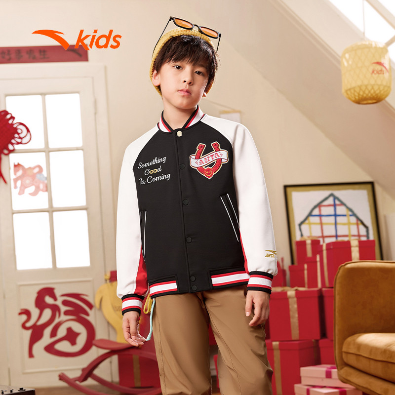 ANTA Kids Áo Khoác Boomber Thời Trang Bé Trai 3526A8723B