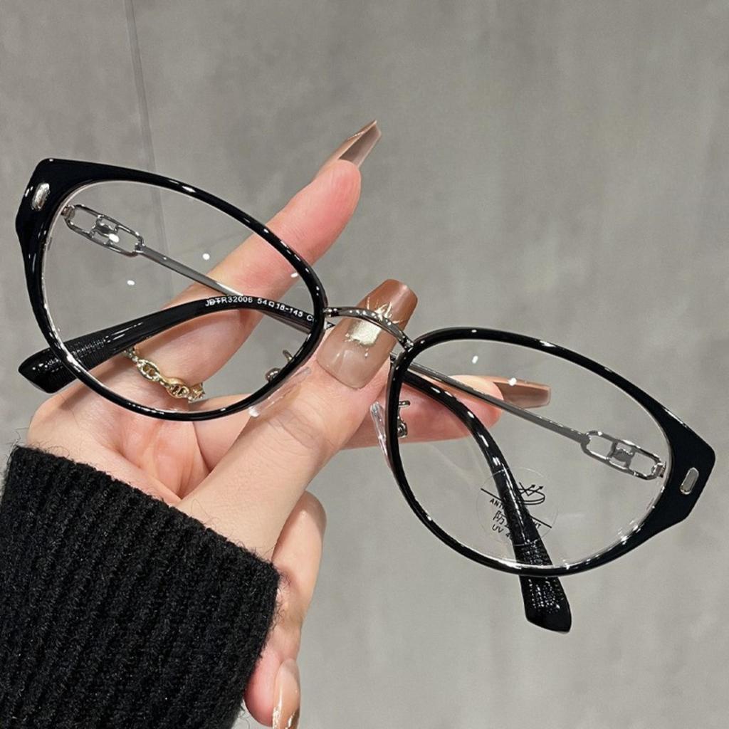 Gọng Kính 951 Hình Bầu Dục Phong Cách Hàn Quốc Dành Cho Nam Và Nữ Khung Tr Độ Rộng 54mm Chống Ánh Sáng