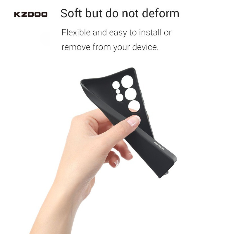 Dành Cho Samsung S26 Ultra S25 Ultra S24 Ultra KZDOO Micro Matte Mềm TPU Dành Cho S26 + S25 S24 Mờ Cảm Ứng Thoải Mái Chống Sốc