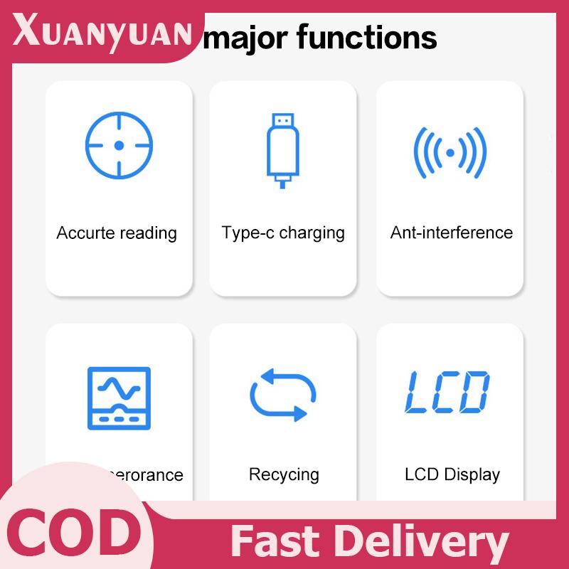 XUAN Chuyên Nghiệp Độ Nhạy Cao Breathalyzer Rượu Di Động Rượu Thử Nghiệm Type-C Sạc Kỹ Thuật Số Hơi Thở Rượu Máy Kiểm Tra VN