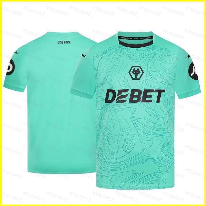 ST2 2024-2025 Premier League Wolverhampton Wanderers GK Áo thi đấu sân nhà Trẻ em Người lớn Bóng đá TshirTPlus Kích thước TS2