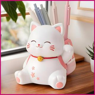 Hộp Đựng Bút Chì Bút Cho Bàn Làm Việc Nhựa Mèo Dễ Thương Để Bàn Tổ Chức Đồ Dùng Học Tập Cho Học Sinh Giáo Viên wsdvn