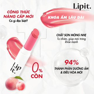 [NEW VERSION] Son Dưỡng Môi Có Màu Lip It Tint Me Healthy Lip Balm 3g - Dưỡng Ẩm Chuyên Sâu, Sắc Môi Tươi Tắn
