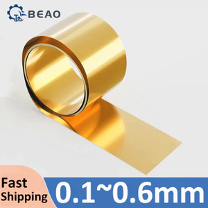 Dải đồng thau cuộn Độ dày 0,1mm ~ 0,6mm Tấm đồng thau dải đồng thau