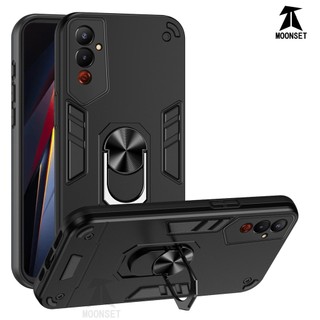 Dành Cho Tecno POVA 4 / 4 Pro Ốp điện thoại Thiết Kế Chiến Binh Lưng Cứng Có Giá Đỡ Nhẫn Chống Sốc Mềm TPU Nâng Cạnh Mỏng Bao