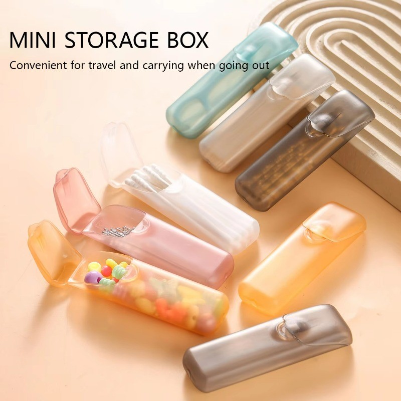[GuuDuu] Hộp đựng tăm di động - Hộp đựng Mini du lịch ngoài trời - Hộp đựng khăn bông kim - Hộp đựng tăm có thể tái sử dụng - Đồ dùng sắp xếp di động du lịch