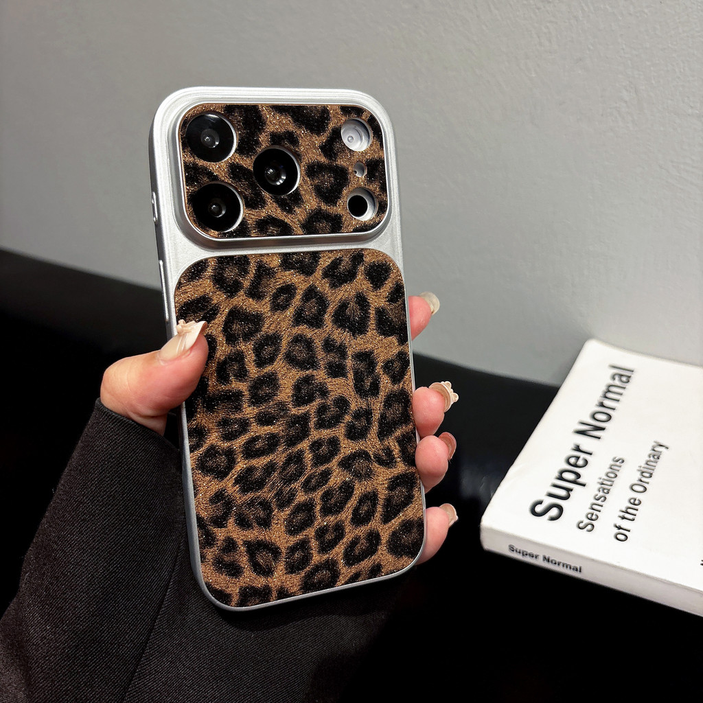 Ốp điện thoại bảo vệ silicon in hình con báo thời trang cho iPhone 17 Pro Max iPhone 17 16 15 14 13