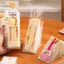 TRTR 100 Chiếc Sandwich Nhựa Paaging Trong Suốt Tam Giác Túi Cho Bánh Mì Mông Túi Sinh Nhật Trang Trí Tiệc Điều Trị VN