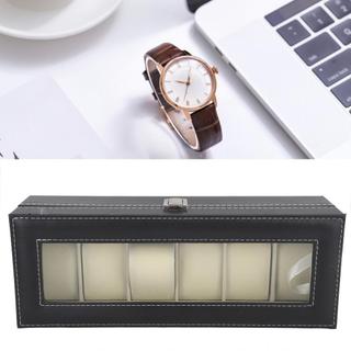 Hộp đựng đồng hồ 6 ngăn Hộp đựng bằng da PU nhẹ Di động thanh lịch cho chuyến du lịch tại nhà
