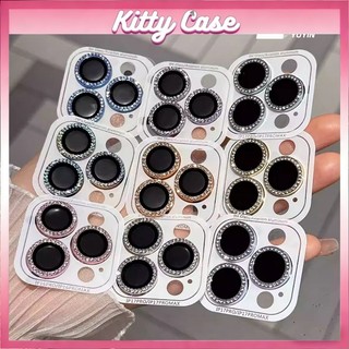 Phim bảo vệ ống kính máy ảnh iPhone 11 13 16 17 15 14 12 XR Pro Max Shiny Diamond Rhinestone Lens Nhiều màu để lựa chọn