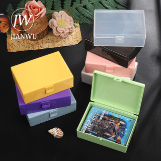 JIANWU Nhiều Màu Sắc Tạp Chí Chất Liệu ATC Thẻ Hộp Bảo Quản Giá Đỡ Sáng Tạo DIY Đồ Dùng Học Sinh Văn Phòng Phẩm