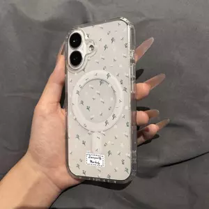 Hoa dễ thương cho iphone16plus1415 trường hợp điện thoại hút từ tính sáng tạo xu hướng Hanhệ thống