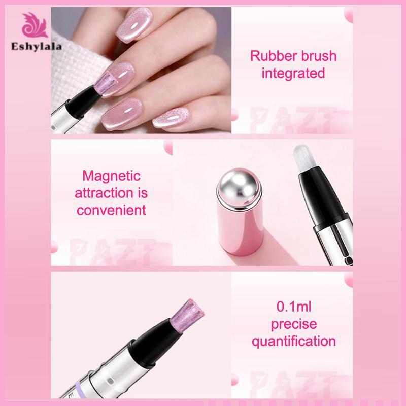 Bút từ tính mắt mèo Eshylala 6 trong 1 cho móng tay Gel đánh bóng móng tay tất cả trong một cho sơn gel [MỚI]