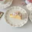 Đĩa tráng miệng gốm sứ cứu trợ hoa hồng chất lượng cao thời trung cổ Salad đĩa thực phẩm phương Tây giá trị cao