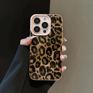 DànhCho IPhone 17 16 15 14 13 12 11 ProMax XR XS Max 7 8 Plus Sáng tạo Leopard in da trường hợp điện thoại di động