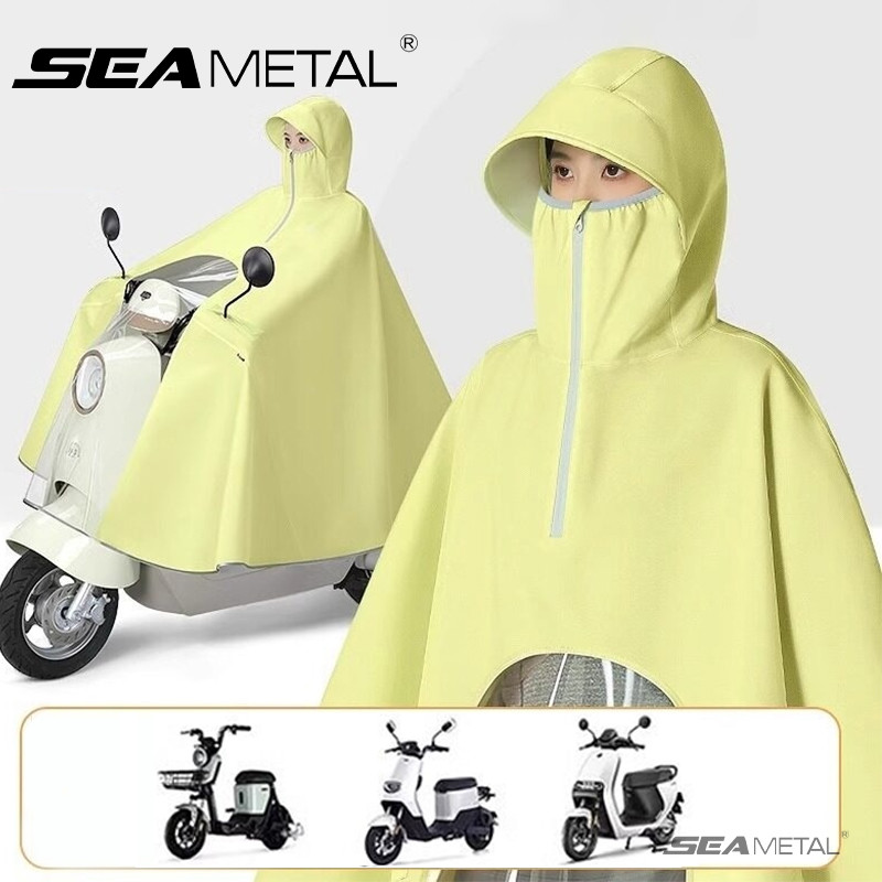 Xe Điện SEAMETAL - Áo Mưa Rider, Thiết Kế Oxford Dày, Chống Thấm Hiệu Quả