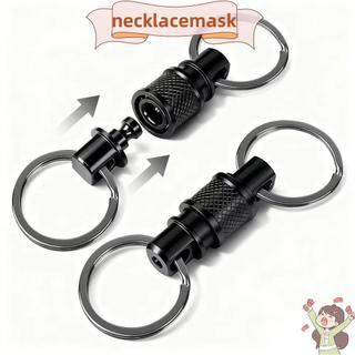 Móc khóa tháo nhanh NECKLACEMASK, 360 đầu đôi° Móc khóa xoay có thể tháo rời, Thiết kế kéo nhanh nhỏ gọn Kẹp Mini kéo khóa ngoài trời