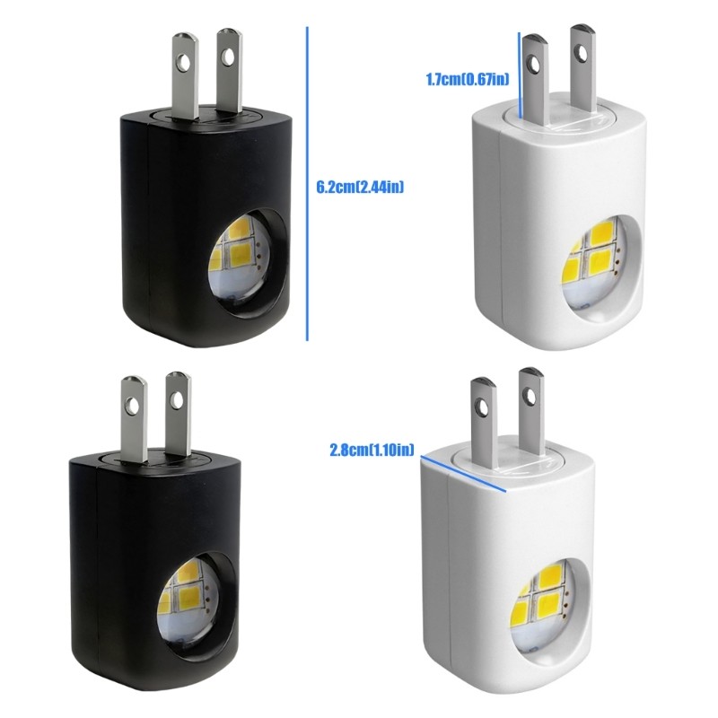 KIKIN Cảm Biến Thông Minh Phích Cắm Tường LED Đèn Ngủ Cho Gia Đình Phòng Khách Sạn Hành Lang