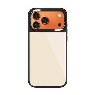 CASECASE X Màu Trơn Màu Be Ốp Lưng Kính Hút Từ Tính Chống Trầy Xước Cho IPhone 17 Air 16 15 14 Pro Max Plus Ốp Lưng Cứng Có Hộp Khắc Logo
