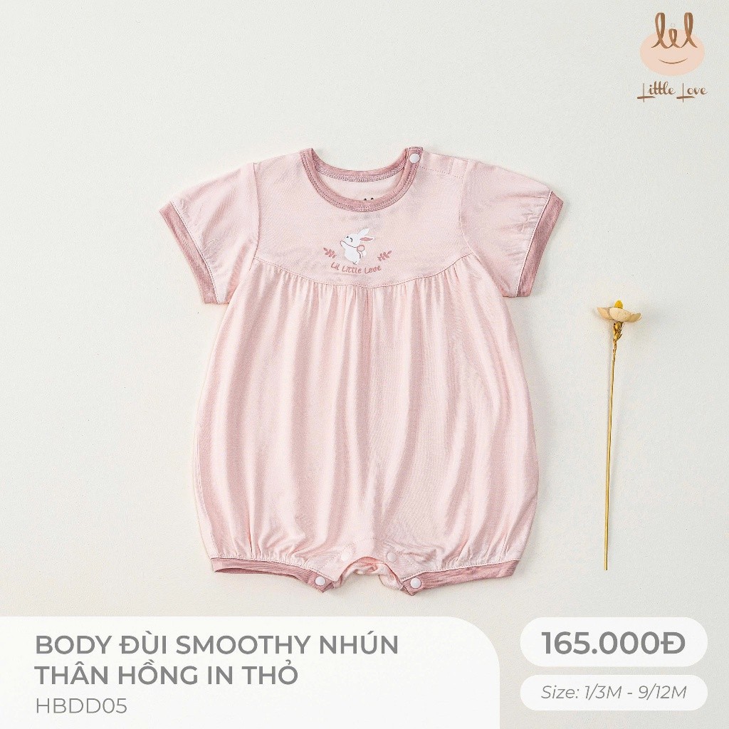 BODY ĐÙI VẢI SỢI TRE [ SIÊU MỀM, MÁT, MỊN CO DÃN VÀ THẤM HÚT TỐT] TRẮNG PHỐI SZ 1/3M - 9/12M (HBDD05)
