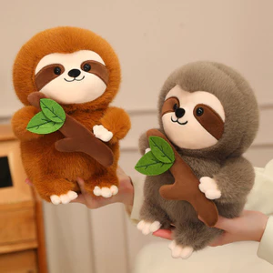 Oudiao Con lười dễ thương Búp bê nhồi bông mềm mại Gối trang trí phòng khách/phòng ngủ Quà tặng cho trẻ em, Giáng sinh, Năm mới 2025