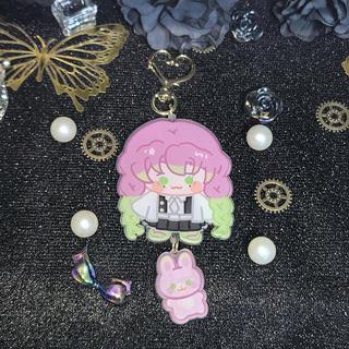 Anime Demon Slayer Keychain Cute Tokitou Muichirou Kanroji Mitsuri Cosplay Costumes Cartoon Key Chain Accessories