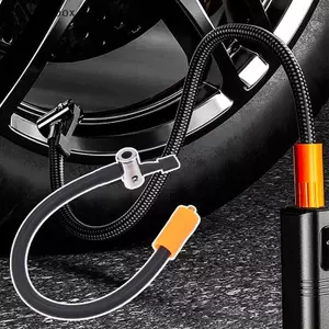 1 Bộ chuyển đổi ống lạm phát sợi mịn 30CM Ống bơm hơi lốp ô tô M6 Loing Air Chu với van lốp tiêu chuẩn Qui lạm phát Phần đẹp