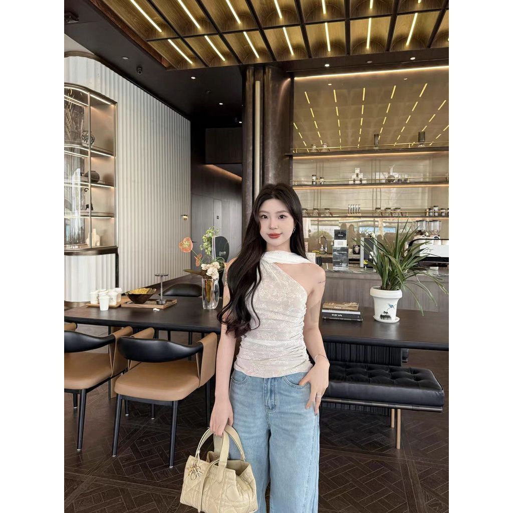 Milyfashion Ren Mỏng Gợi Cảm, Thời Trang Y2K Với Miếng Lót Ngực